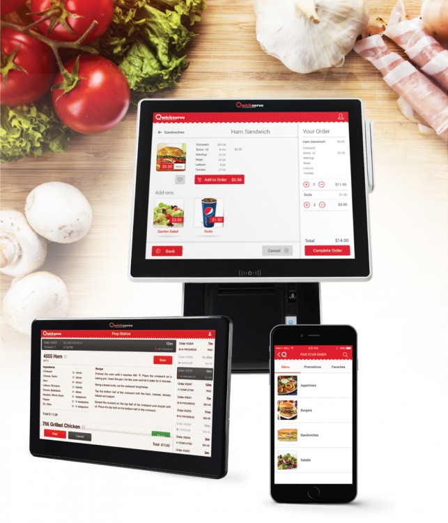 Qwickserve is a Foodservice Made-to-Order Self-Service Kiosk